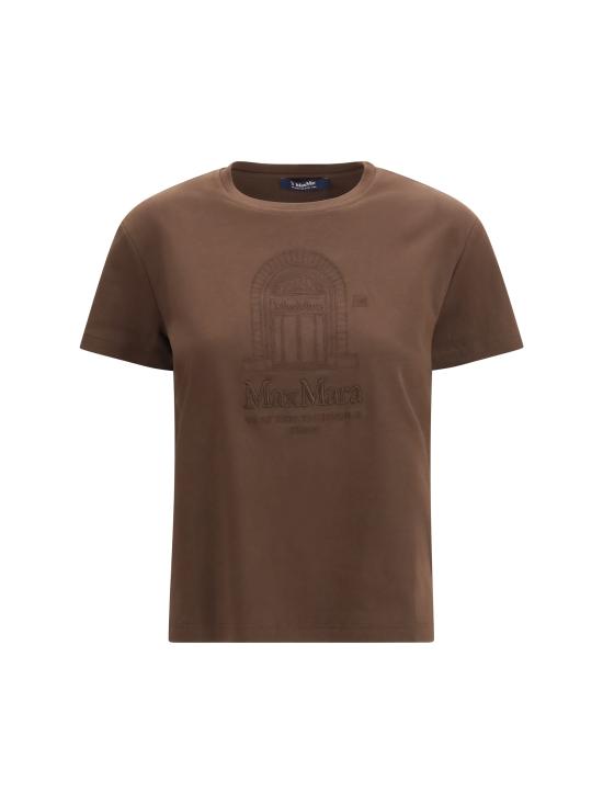 26SS 에스막스마라 반팔 티셔츠 2619971021600 004 BROWN