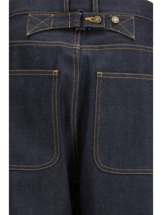 26SS 톰브라운 스트레이트 팬츠 MTU345SF1101 415 BLUE - THOM BROWNE