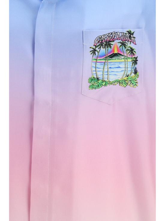 26SS 카사블랑카 긴팔 셔츠 MSP26SH00310 VOLCANO MULTICOLOUR - CASABLANCA