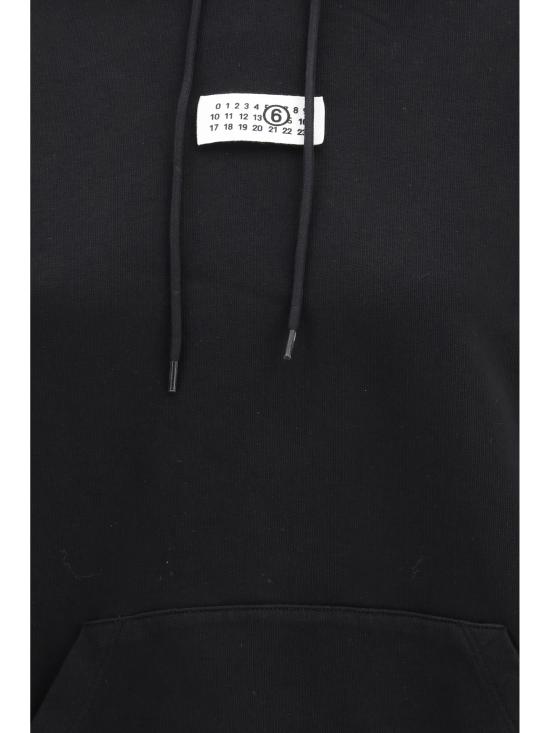 26SS MM6 메종마르지엘라 코튼 후디드 스웨트셔츠 S52GU0235M25025 900 BLACK - MM6 MAISON MARGIELA