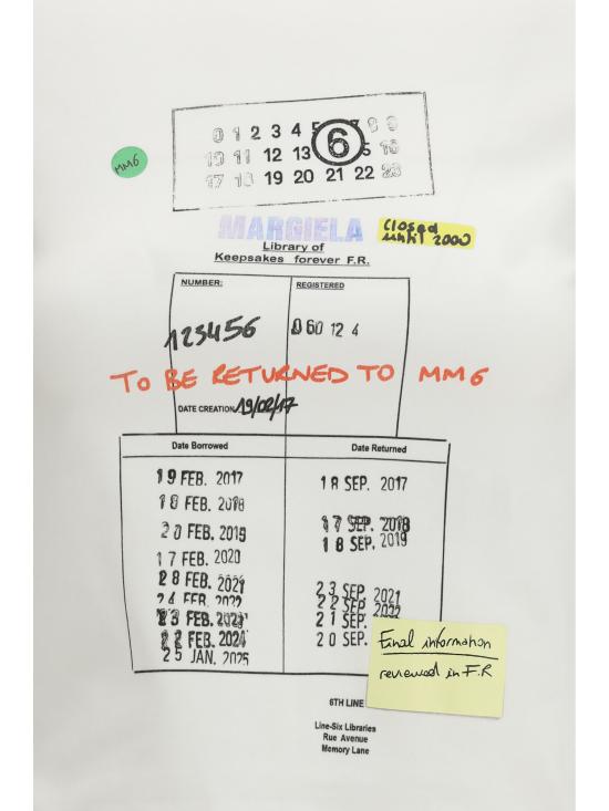 26SS MM6 메종마르지엘라 반팔 티셔츠 S52GC0360M20185 100 WHITE - MM6 MAISON MARGIELA