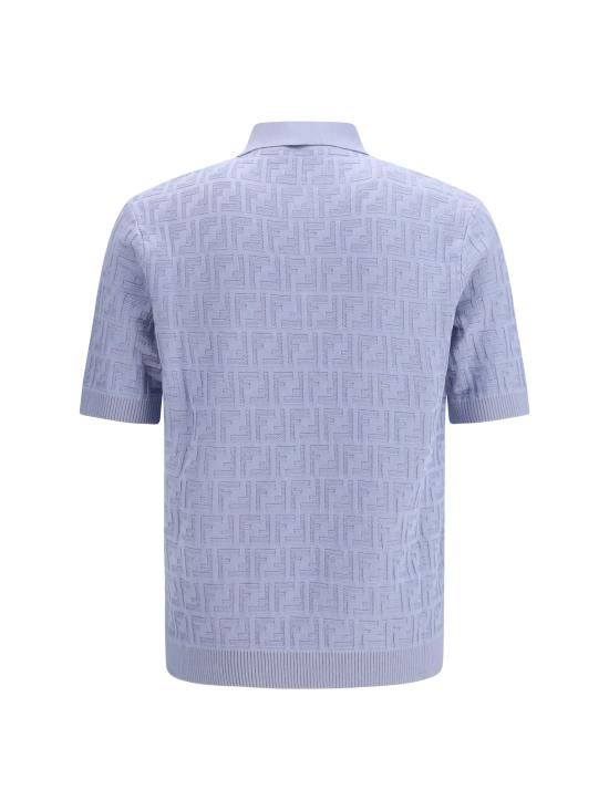 26SS 펜디 폴로 티셔츠 FZC162AUW0 F0U3X LIGHT BLUE - FENDI