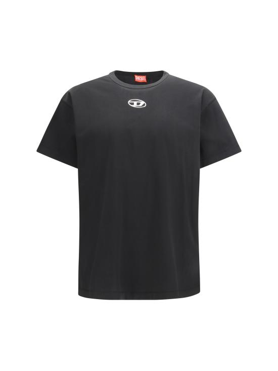 26SS 디젤 반팔 티셔츠 A202970JMBB 900 BLACK