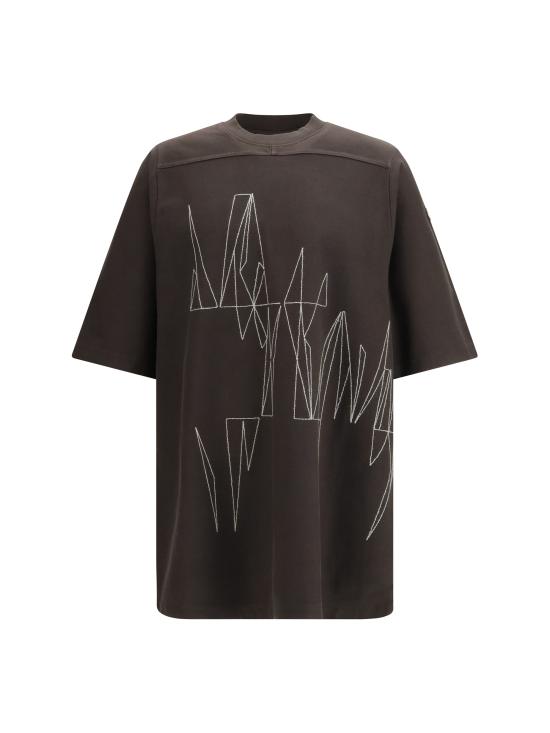 26SS 릭오웬스 몽클레어 반팔 티셔츠 MU01F8C0489B7R 256 BROWN