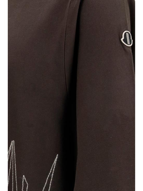 26SS 릭오웬스 몽클레어 반팔 티셔츠 MU01F8C0489B7R 256 BROWN - RICK OWENS MONCLER