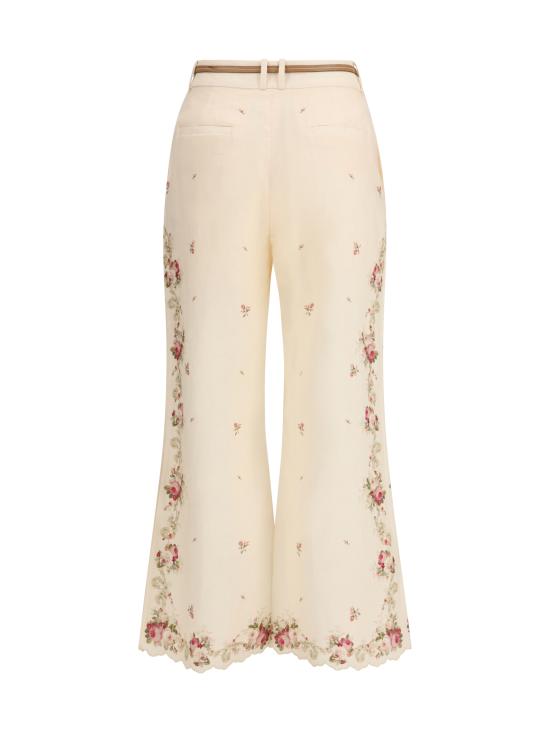 26SS 짐머만 스트레이트 팬츠 5380PRS264 CPKR CREAM - ZIMMERMANN