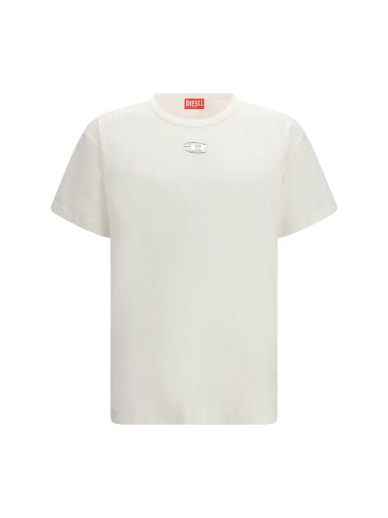 26SS 디젤 반팔 티셔츠 A202970JMBB 141 WHITE