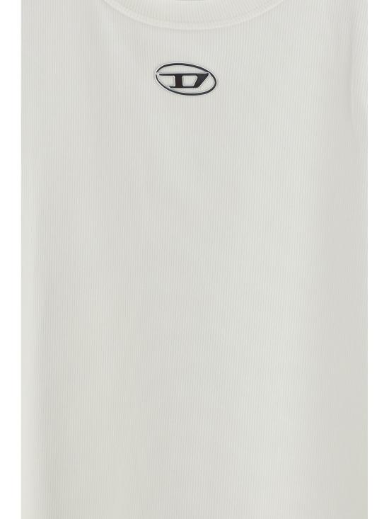 26SS 디젤 반팔 티셔츠 A199080JMBA 141 WHITE - DIESEL