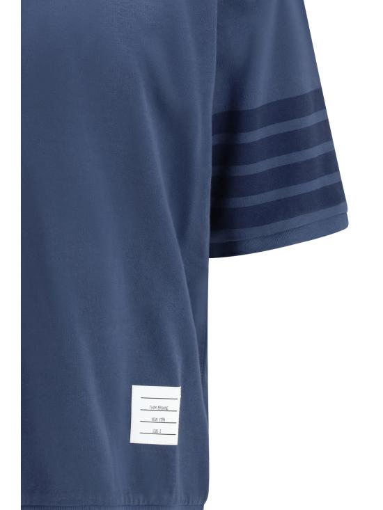 26SS 톰브라운 코튼 저지 4바 티 MJS303AJ0253 415 BLUE - THOM BROWNE