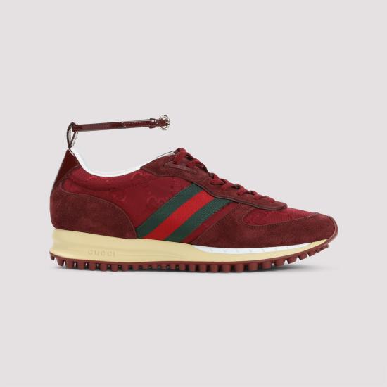 26SS 구찌 리모션 레이스업 스웨이드 스니커즈 832918 AAEZM 6144 ROSSO ANCORA - GUCCI