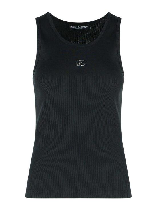 26SS 돌체앤가바나 민소매 티셔츠 F8V40ZGDDL8N0000 Black