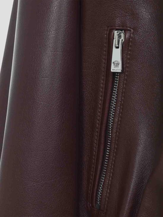 26SS 베르사체 가죽 자켓 10228131A168851RC30 Burgundy - VERSACE