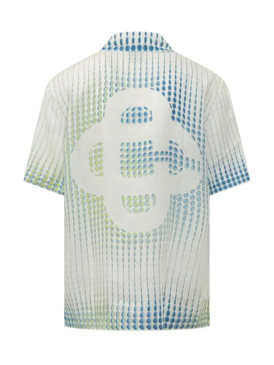 26SS 카사블랑카 긴팔 셔츠 MSP26SH003 05 WHITE MULTICOLOR - CASABLANCA