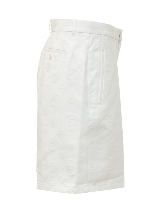 26SS 카사블랑카 숏팬츠 MSP26TR380 01 WHITE - CASABLANCA