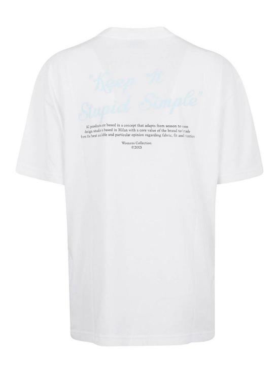 26SS 오프화이트 반팔 티셔츠 OWAA089S26JER0070110 White - OFF WHITE