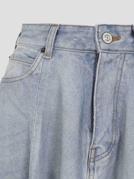 26SS 발렌시아가 고뎃 맥시 스커트 856906TTWB14009 Blue - BALENCIAGA