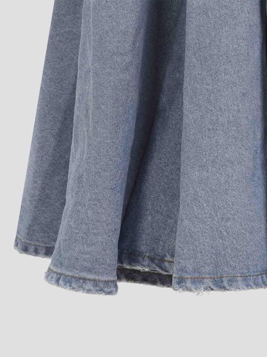 26SS 발렌시아가 고뎃 맥시 스커트 856906TTWB14009 Blue - BALENCIAGA