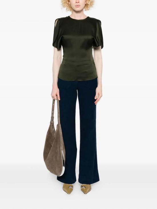 25FW 빅토리아 베컴 민소매 티셔츠 1425WTP006579ADARKOLIVE Green - VICTORIA BECKHAM