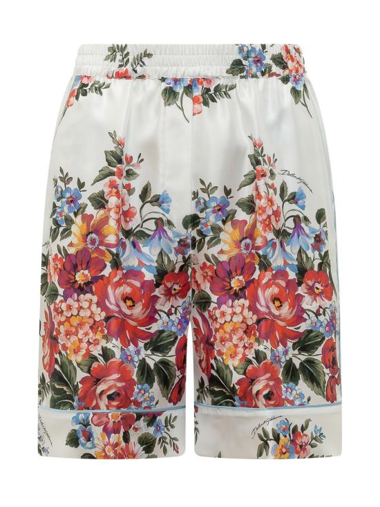 26SS 돌체앤가바나 숏팬츠 FTC42TIS11I HA5ZO MAZZ FIORI F BIANCO