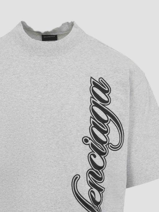 26SS 발렌시아가 반팔 티셔츠 764235TTVM72569 Light Grey - BALENCIAGA