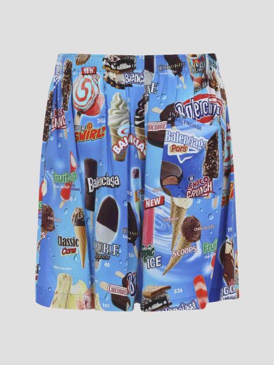 27SS 발렌시아가 숏팬츠 850715TTL244011 Blue - BALENCIAGA