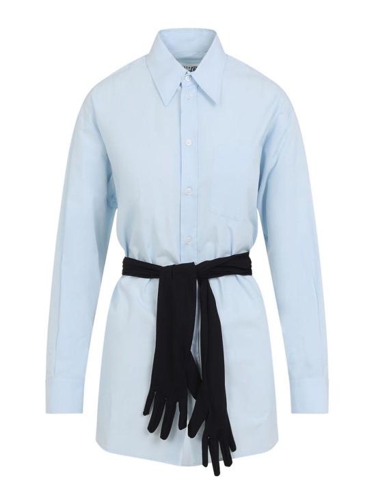 27SS MM6 메종마르지엘라 셔츠 S52DT0060M35480501 Light Blue