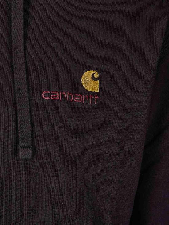 26SS 칼하트 후드 티셔츠 I03306389XX Black - CARHARTT