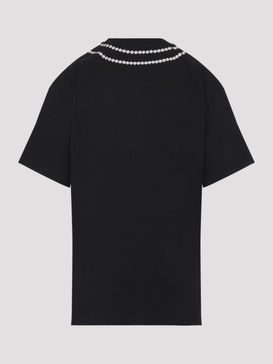 27SS 모스키노 반팔 티셔츠 261E07180541NERO Black - MOSCHINO