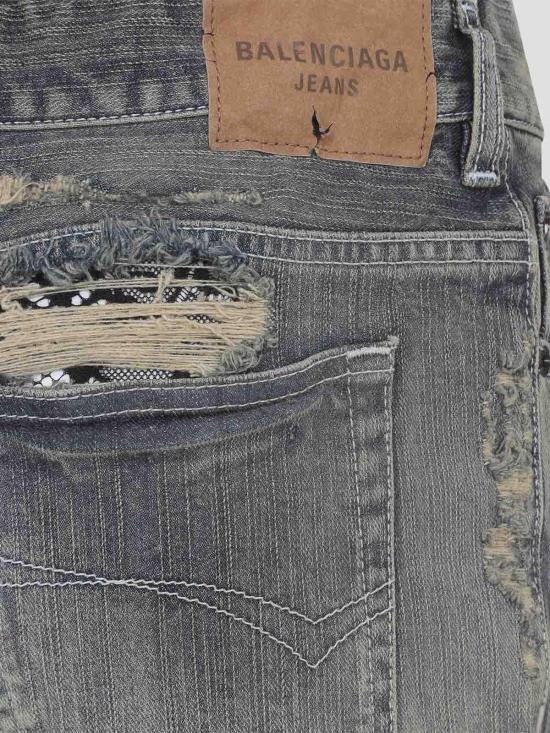 26SS 발렌시아가 레이스 플레어드 카프리 팬츠 856838TTWC64200 Light Blue - BALENCIAGA