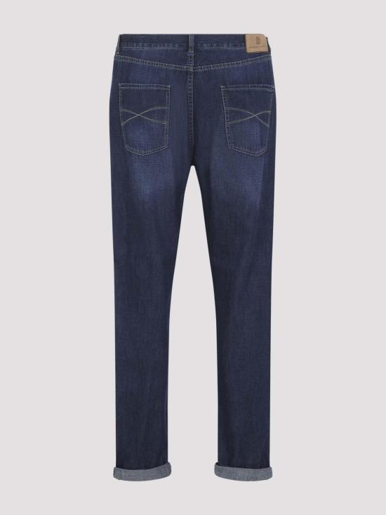 26SS 브루넬로 쿠치넬리 스트레이트 팬츠 ME645O1090C1468 Blue - BRUNELLO CUCINELLI