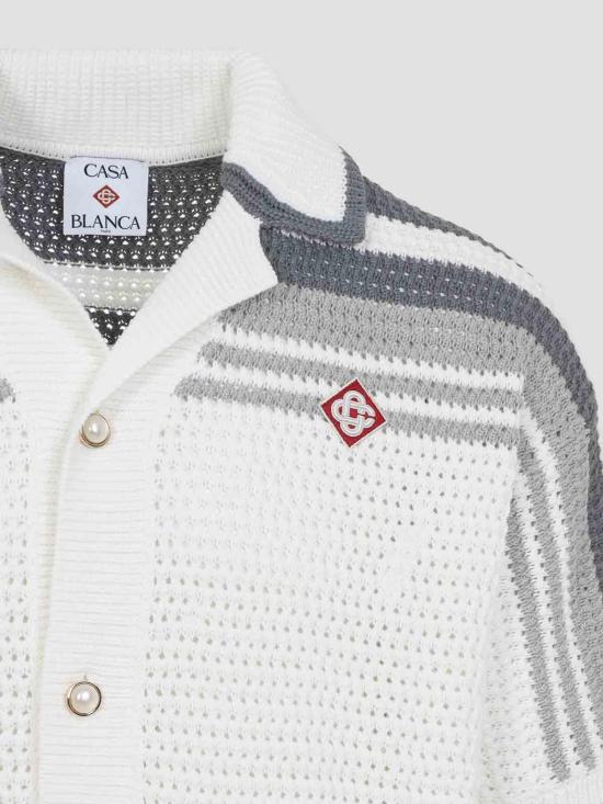  카사블랑카 반팔 셔츠 MSP26KW93301 Grey - CASABLANCA