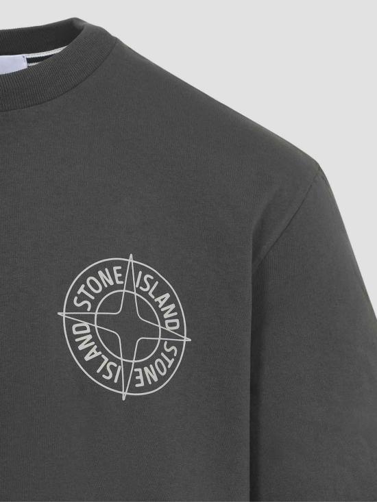  스톤 아일랜드 반팔 티셔츠 L1S152100001S0284V0065 Black - STONE ISLAND