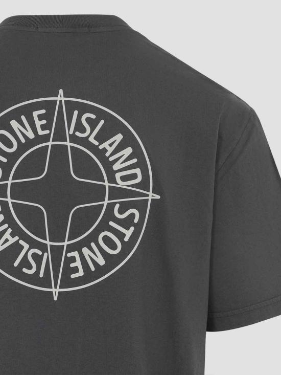  스톤 아일랜드 반팔 티셔츠 L1S152100001S0284V0065 Black - STONE ISLAND