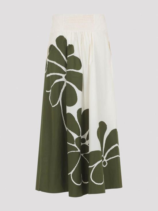 26SS 팜 리오 미디 스커트 35051326083 Green - FARM RIO