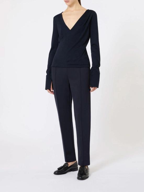 26SS 막스마라 스트레이트 팬츠 611781068600003 Blue - MAX MARA