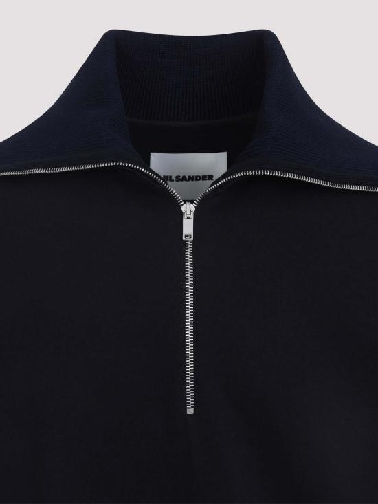 27SS 질샌더 집업 니트 J22GU0146J20245401 Dark Blue - JIL SANDER