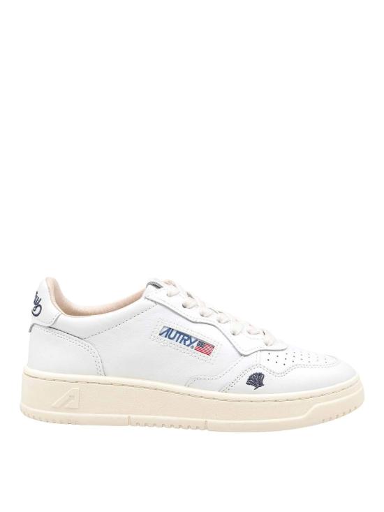 26SS 오트리 메달리스트 로우 레더 스니커즈 AULWHP01 White