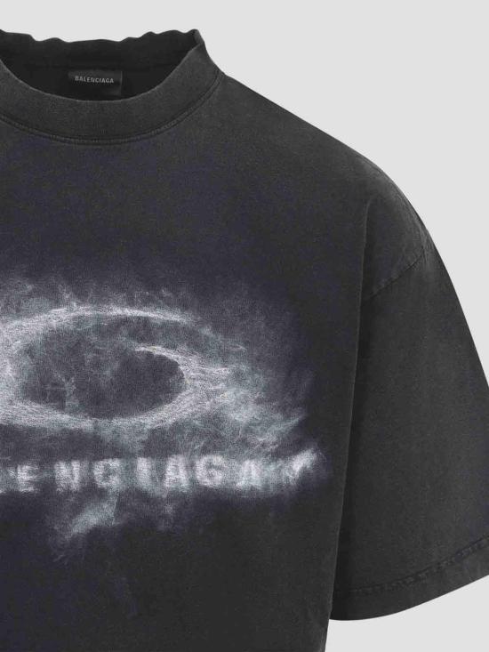 26SS 발렌시아가 반팔 티셔츠 764235TTVN59034 Black - BALENCIAGA