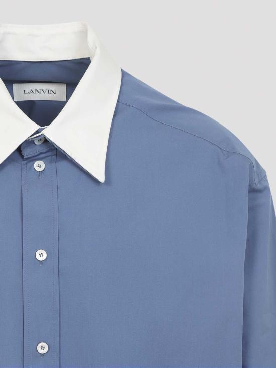  랑방 긴팔 셔츠 RMSI01056166H25262 Blue - LANVIN