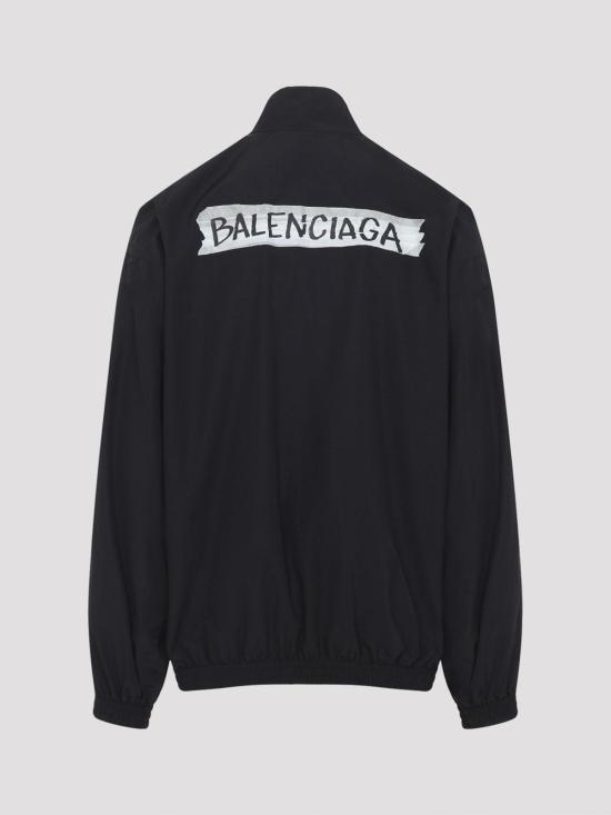 26SS 발렌시아가 마스킹 테이프 미디엄 핏 트랙수트 재킷 857713TPQ381000 Black - BALENCIAGA