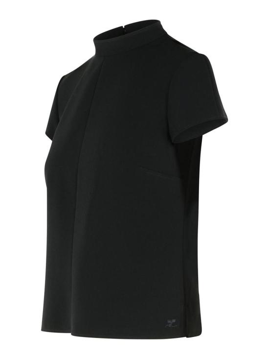 26SS 쿠레쥬 반팔 티셔츠 126CTO472PL01599999 Black - COURREGES