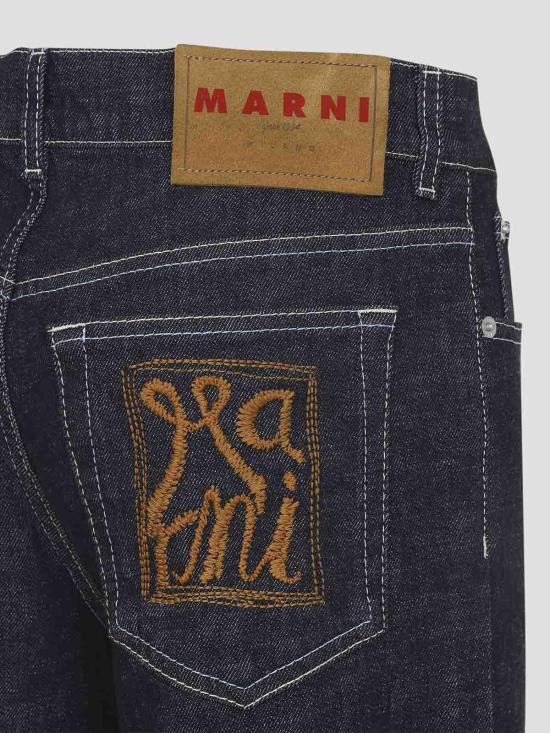 26SS 마르니 스트레이트 팬츠 PAJD0620S2USCY65WSB99 Blue - MARNI