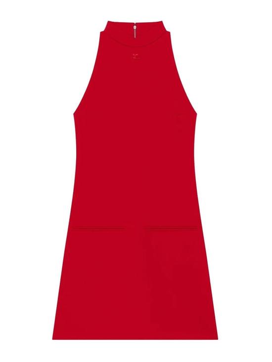 25FW 쿠레쥬 미디 스커트 325CRO696PL01594015 Red