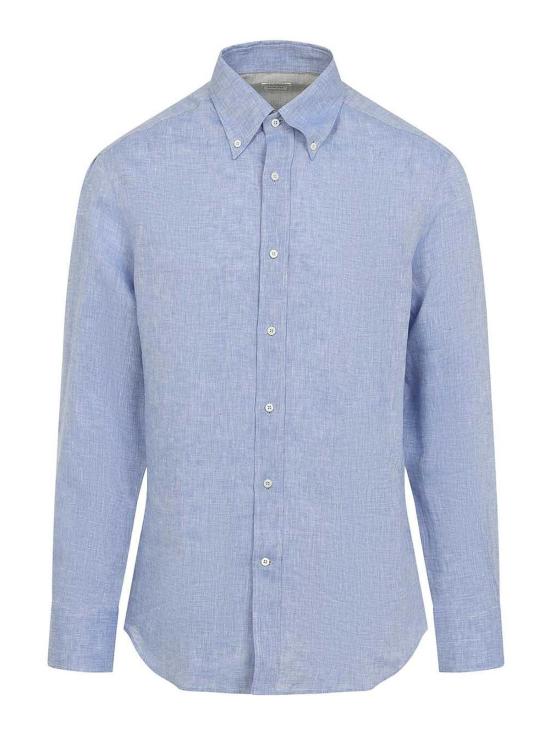 26SS 브루넬로 쿠치넬리 긴팔 셔츠 MM6841716C105 Light Blue