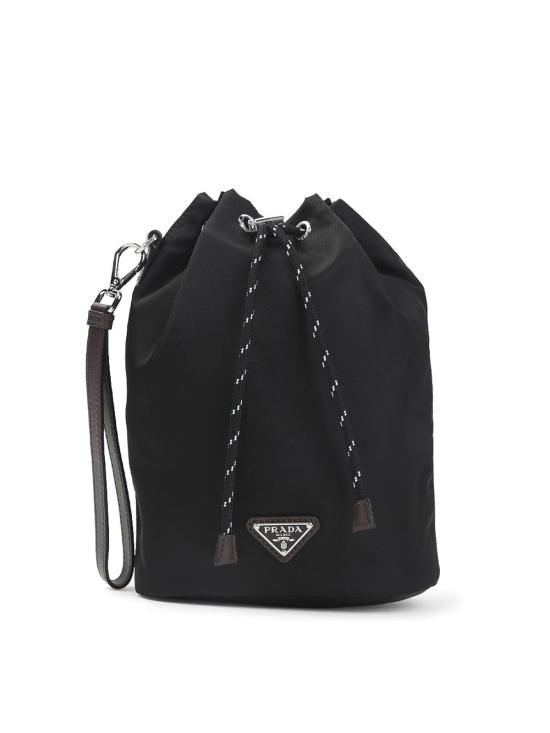 26FW 프라다 스피드락 리나일론 앤 레더 파우치 2NE0672HE1F0002 Black