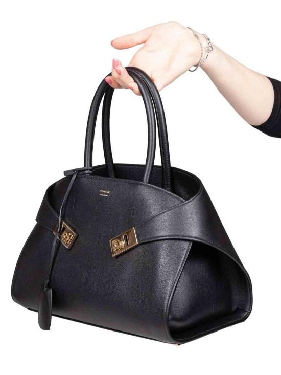 27SS 살바토레 페라가모 토트백 215608001 Black - SALVATORE FERRAGAMO
