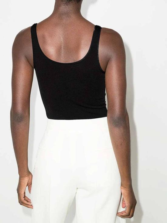 27SS 월포드 민소매 티셔츠 750867005 Black - WOLFORD