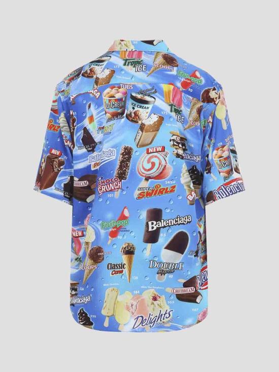 26SS 발렌시아가 스위트 트리트 쇼트 슬리브 미니멀 셔츠 852334TTL244011 - BALENCIAGA