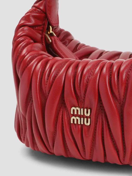 26SS 미우미우 클러치/파우치 5BP100VOOOAN88F0011 Red - MIU MIU