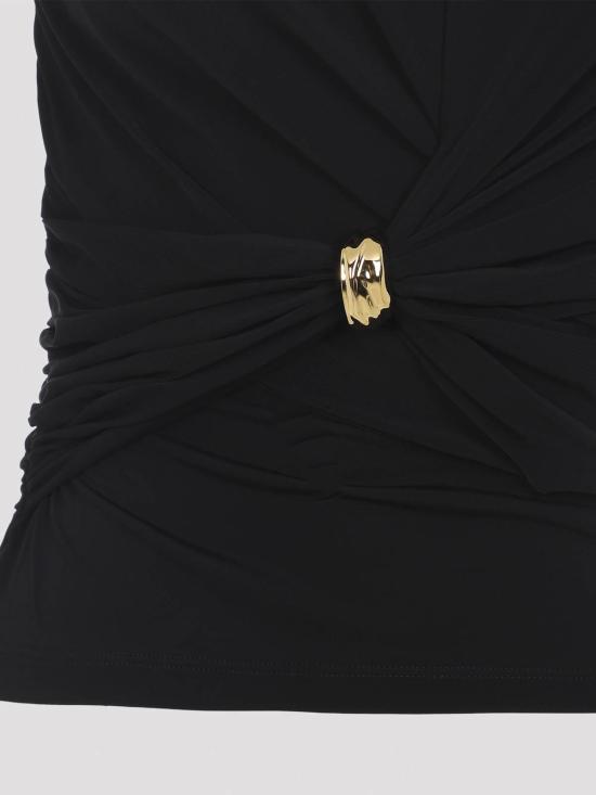  엘리자베타프랜치 민소매 티셔츠 TO03761E2110 Black - ELISABETTA FRANCHI